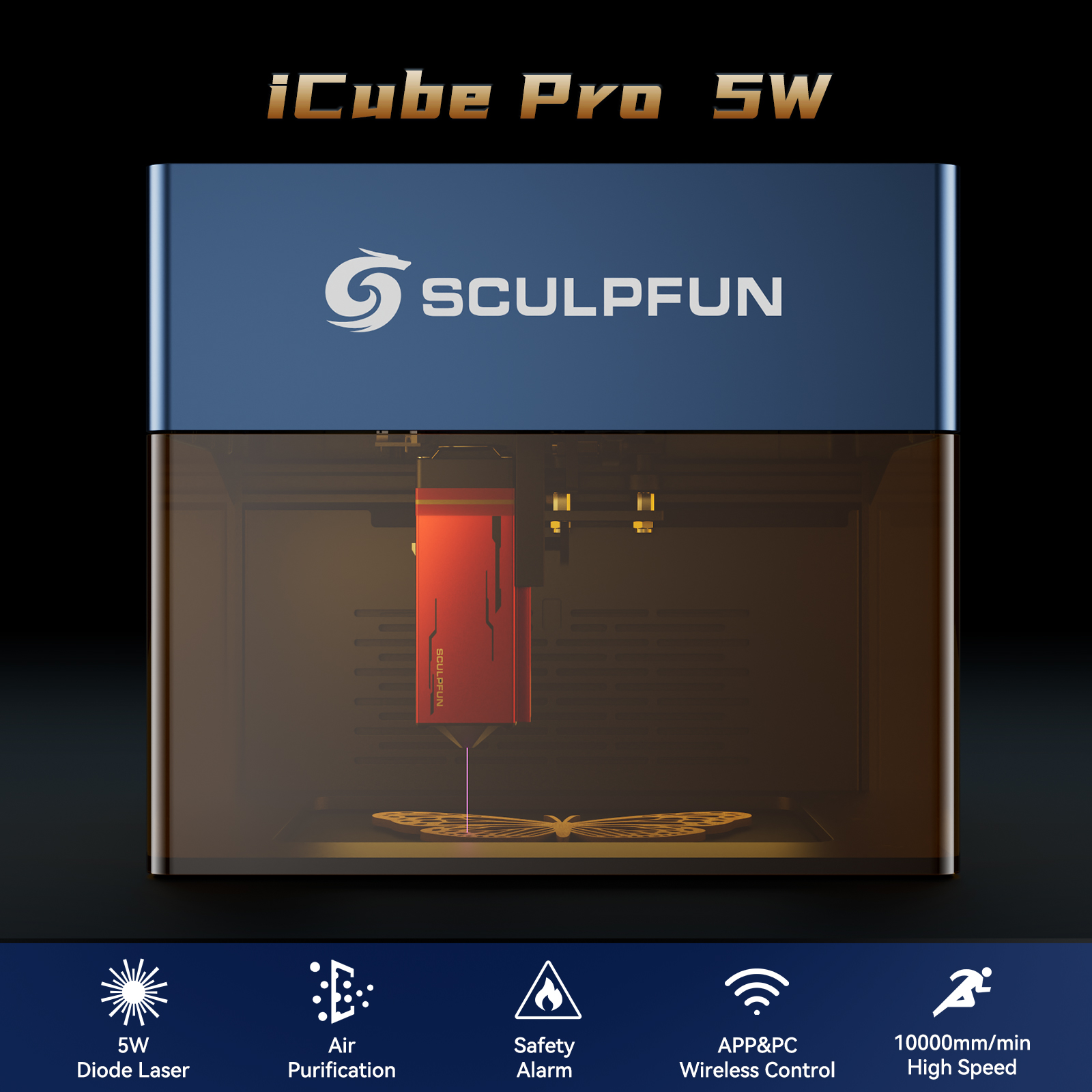 SCULPFUN-iCube-Pro-5W-Lasergravurgeraumlt-Tragbare-Lasergravurmaschine-mit-Rauchfilter-Temperaturala-2001177-1